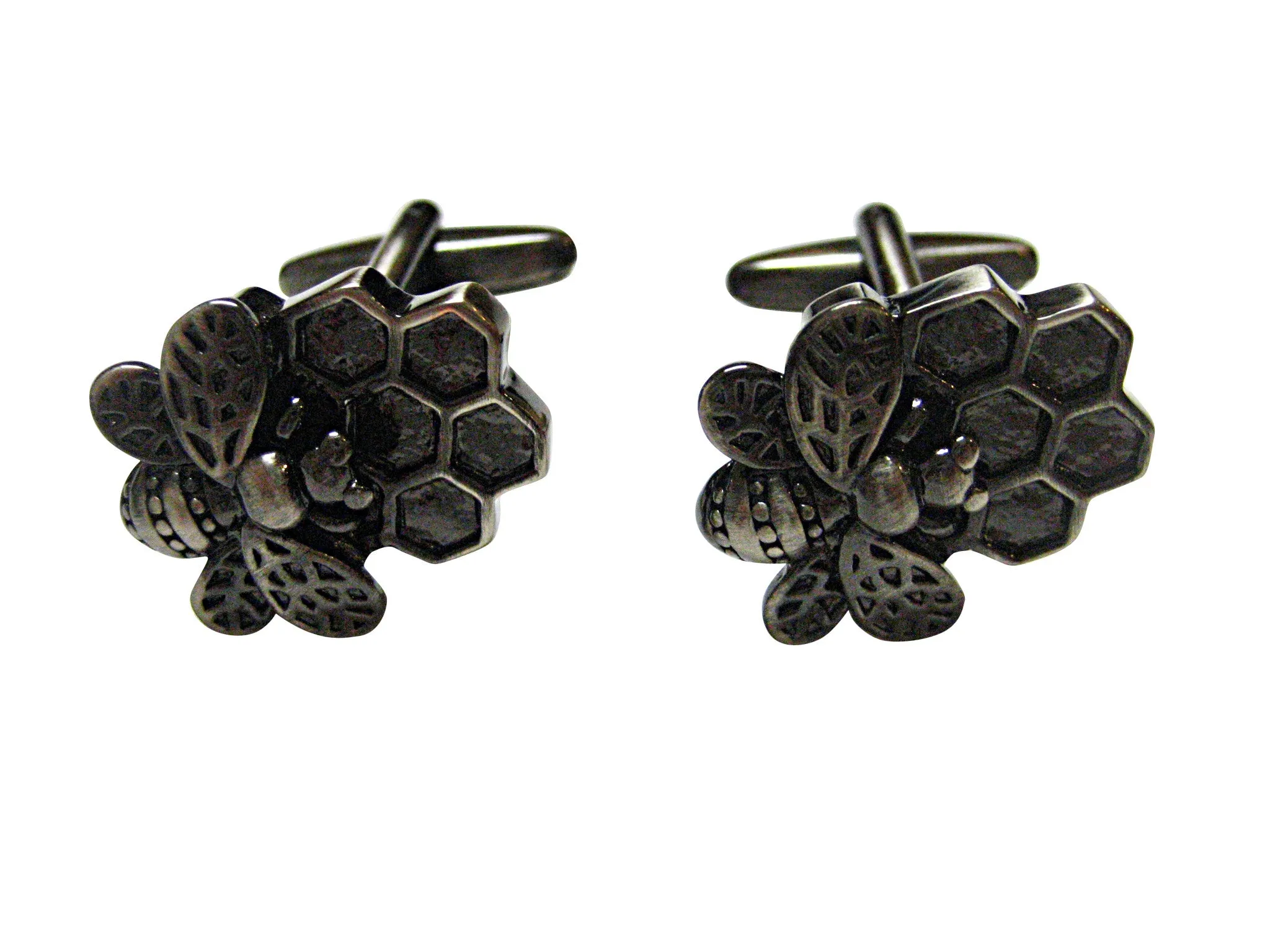 Bee and Bee Hive Cufflinks