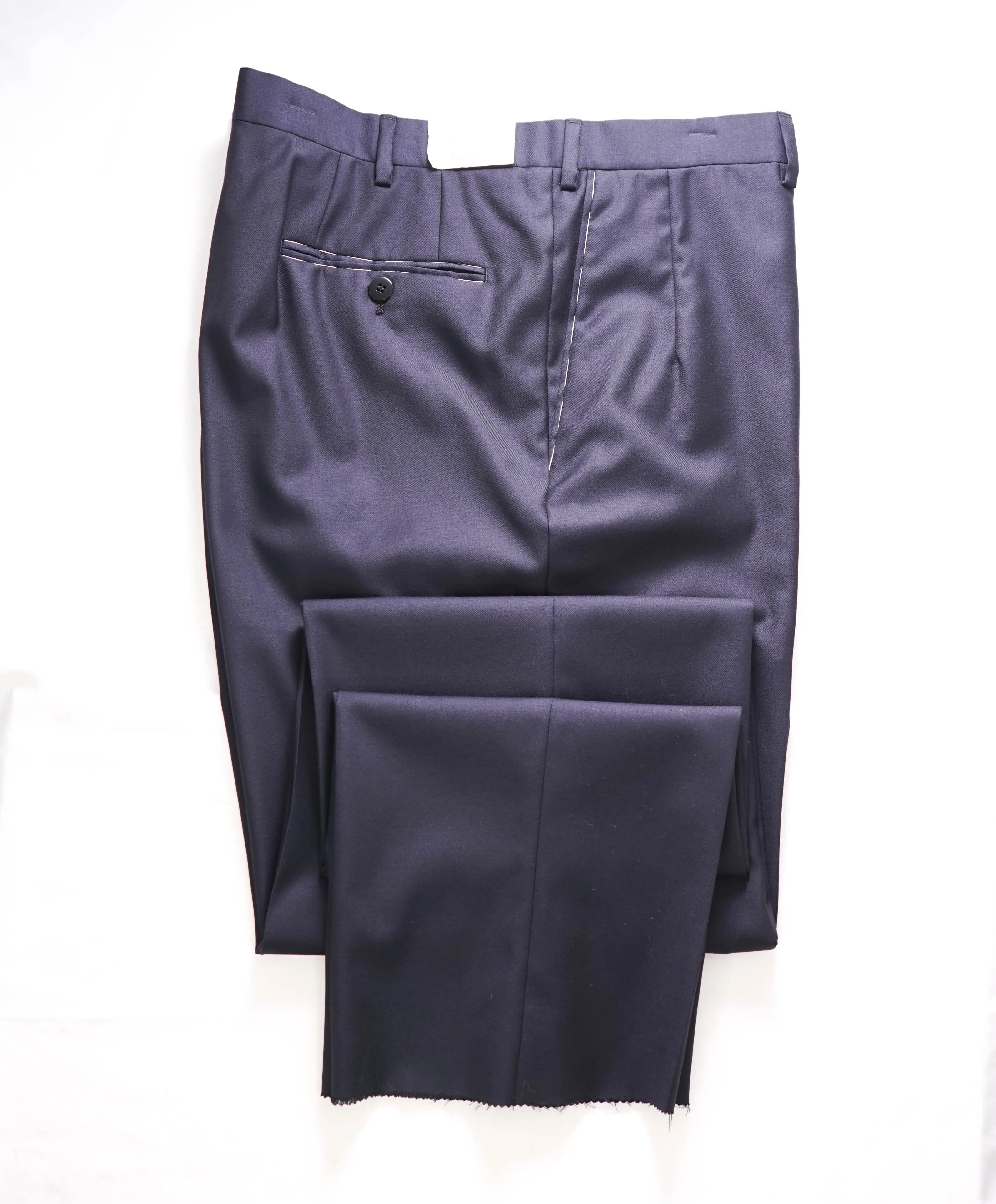 BRIONI - Super 150's SILK LINED "PHI" Navy Blue Dress Pants - 42W