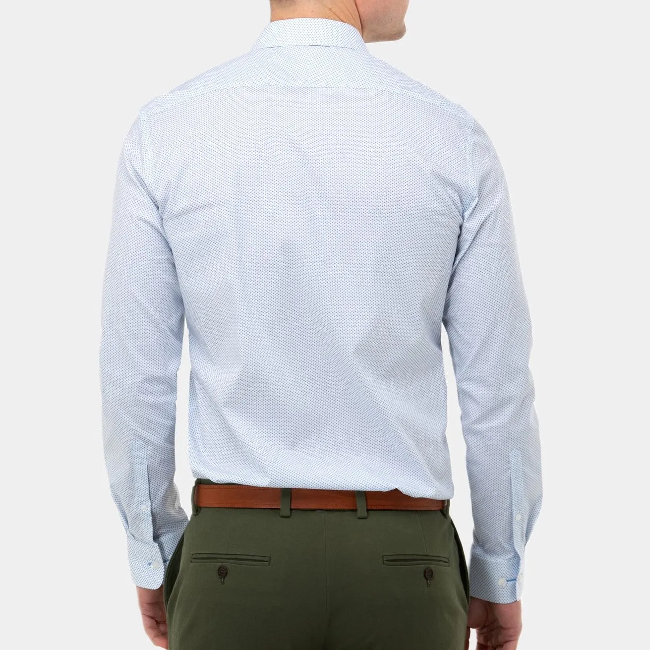 Brooksfield Stretch Print Shirt