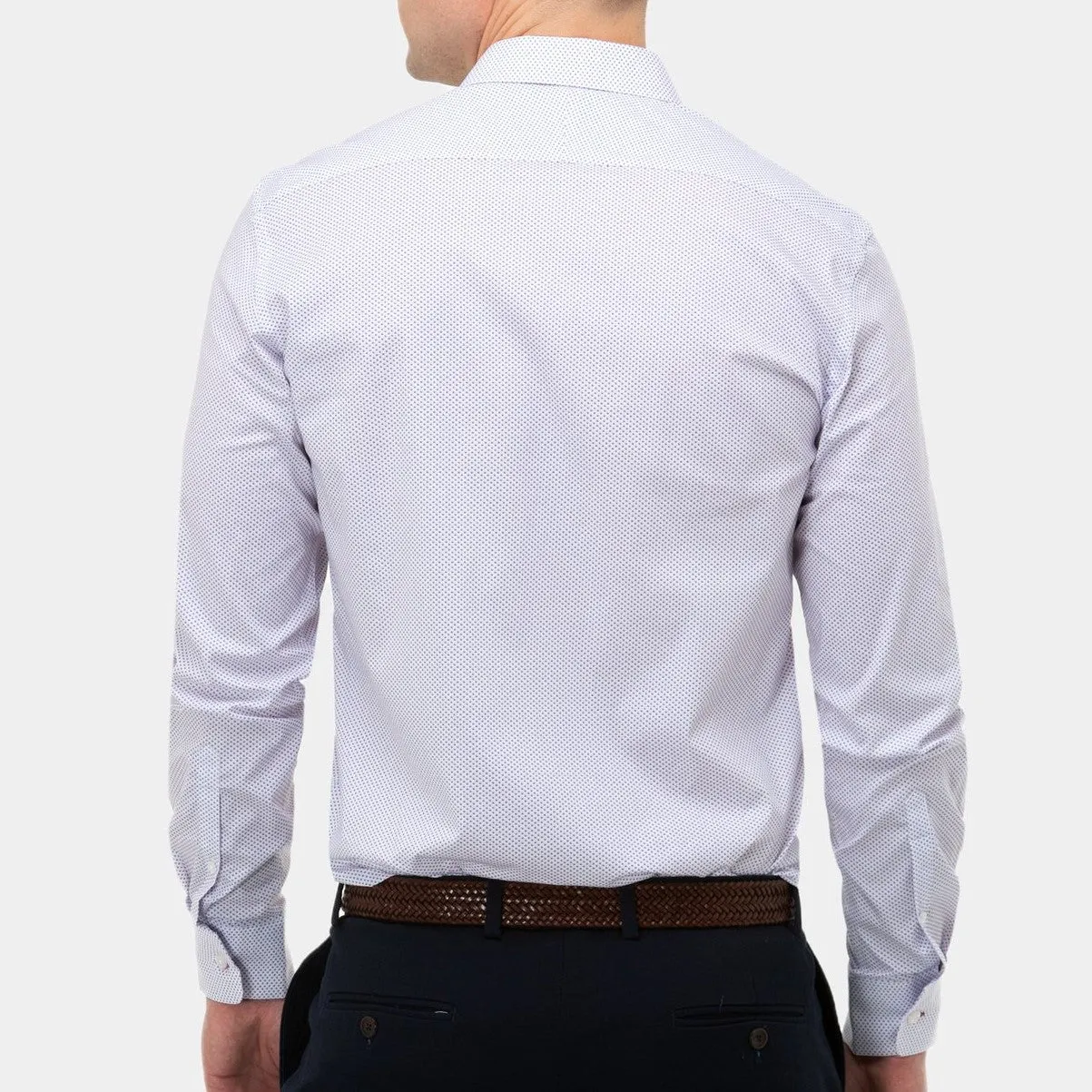 Brooksfield Stretch Print Shirt