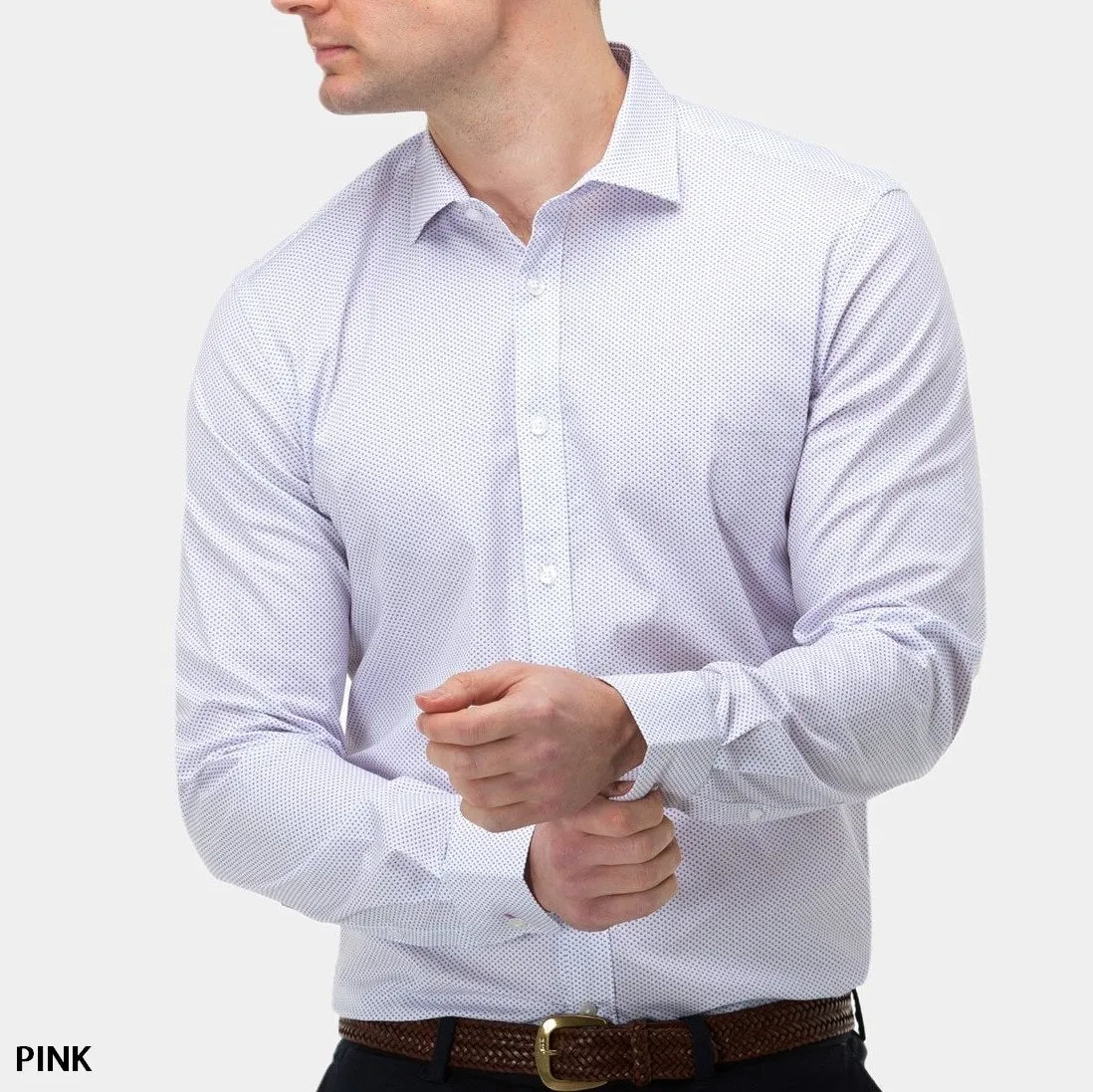 Brooksfield Stretch Print Shirt