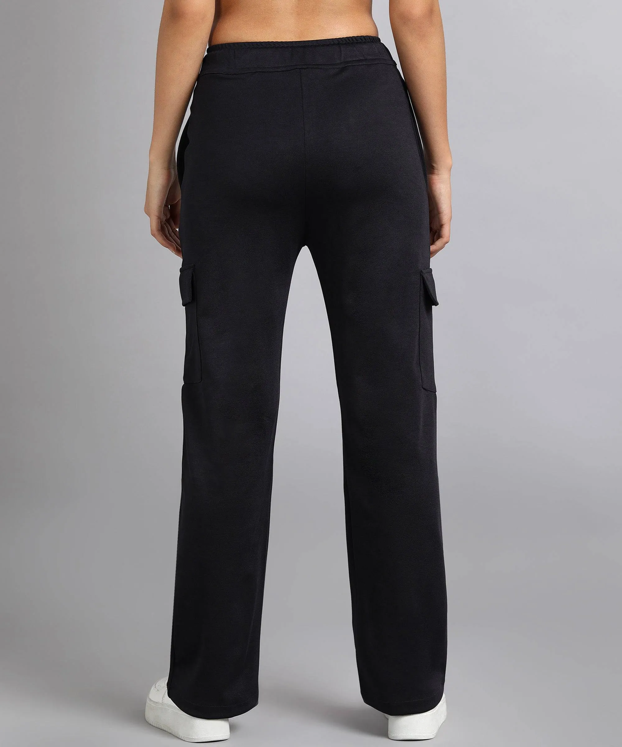 Casual High-Waisted Parallel Cargo Pants