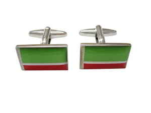 Chechnya Flag Cufflinks