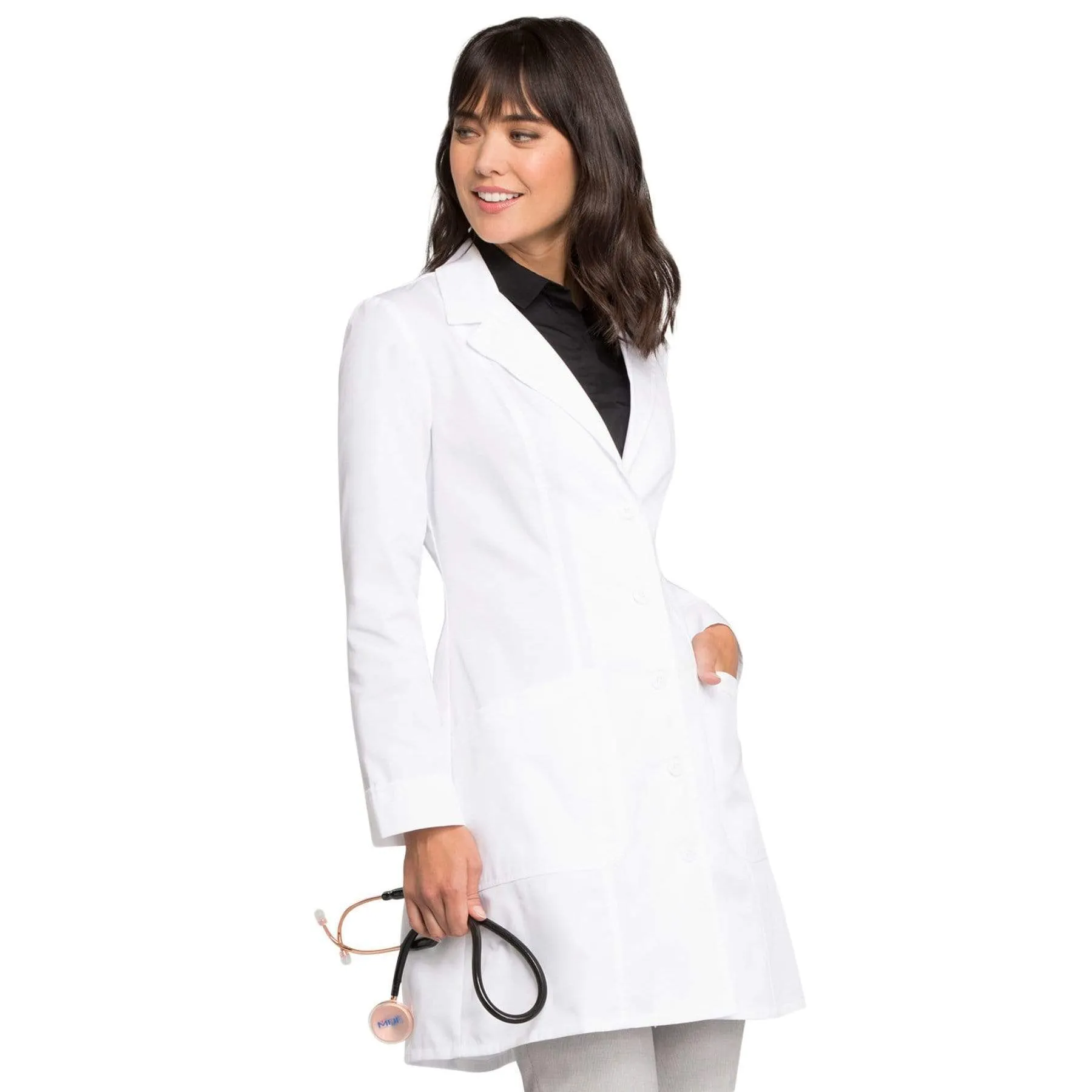 Cherokee Fashion White Lab Coat 2410 Lab Coat Womens 36" White