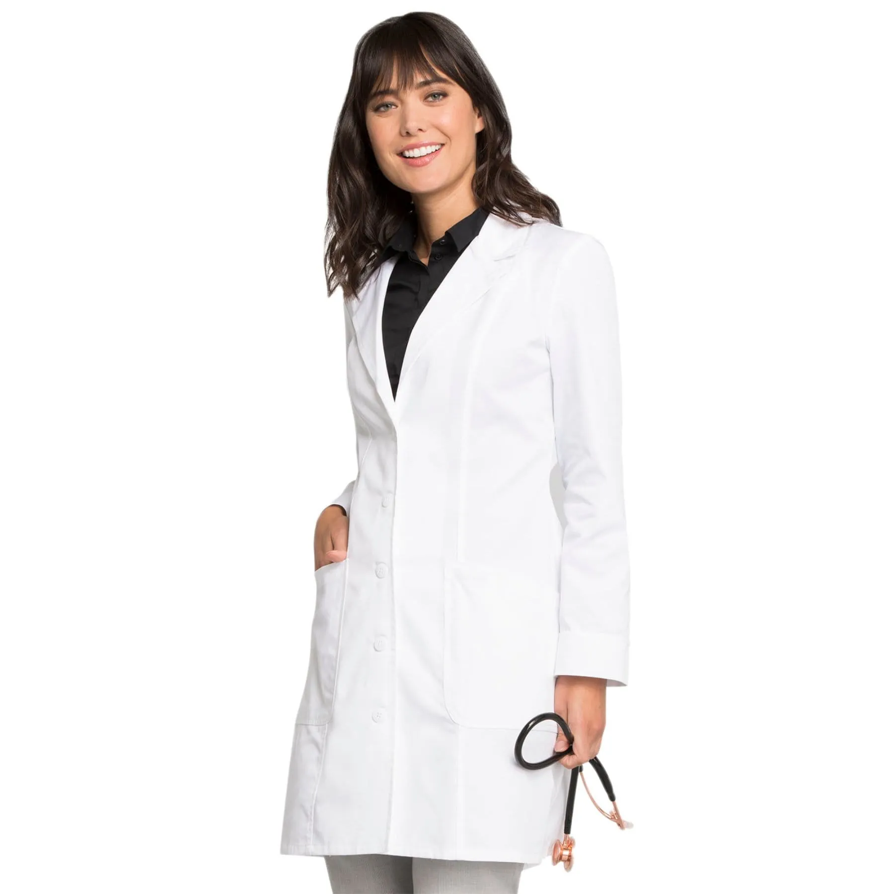 Cherokee Fashion White Lab Coat 2410 Lab Coat Womens 36" White