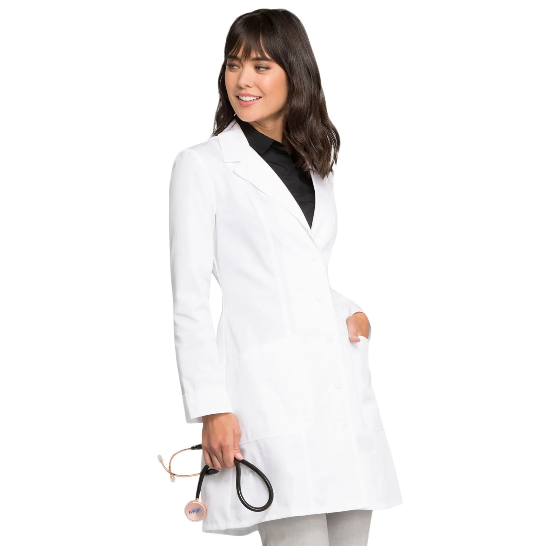 Cherokee Fashion White Lab Coat 2410 Lab Coat Womens 36" White