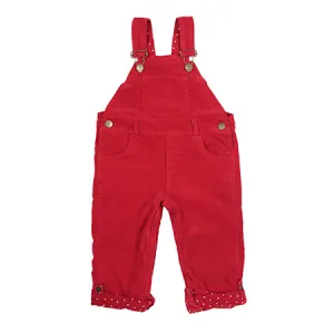 Dotty Dungarees Robin Red Corduroy Dungarees - Retired