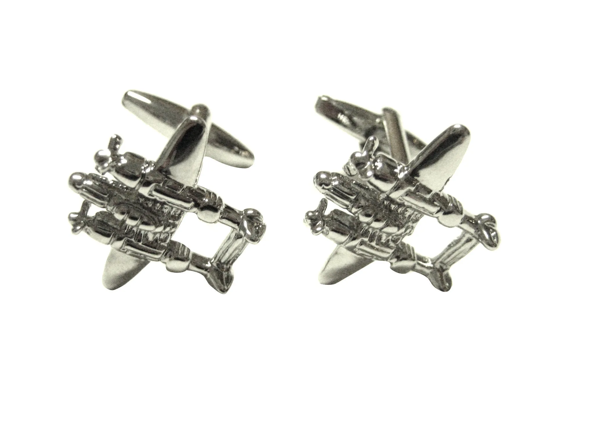 Dual Propellor Plane Cufflinks