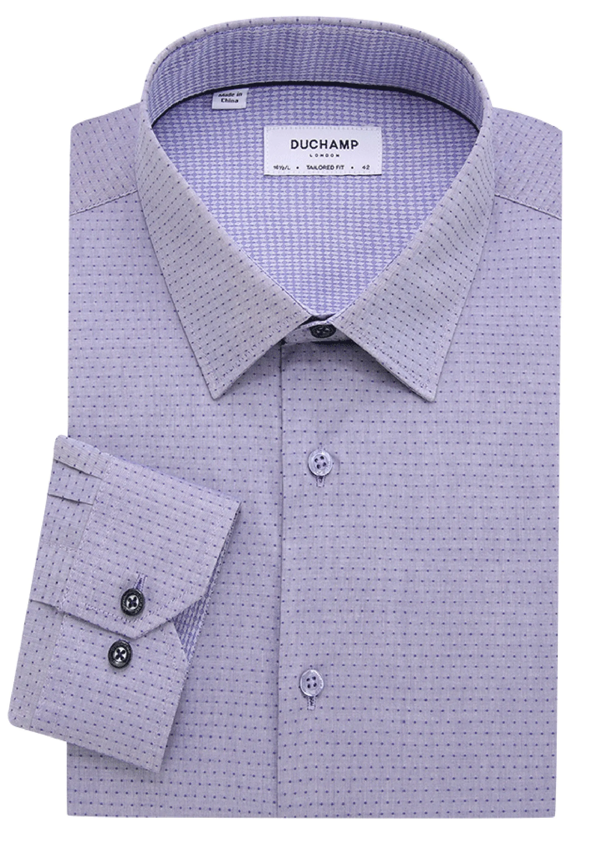 Duchamp London Fancy Dot Dress Shirt