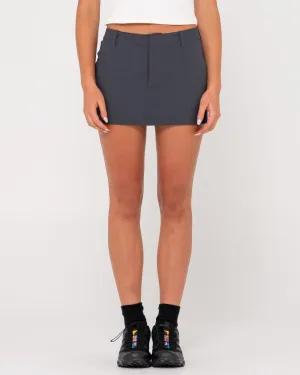 FINANCE MOMMY LOW RISE SUIT MINI SKIRT