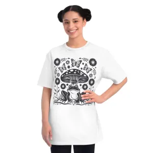 Frog and Mushroom Tee for Cottage Core Fans