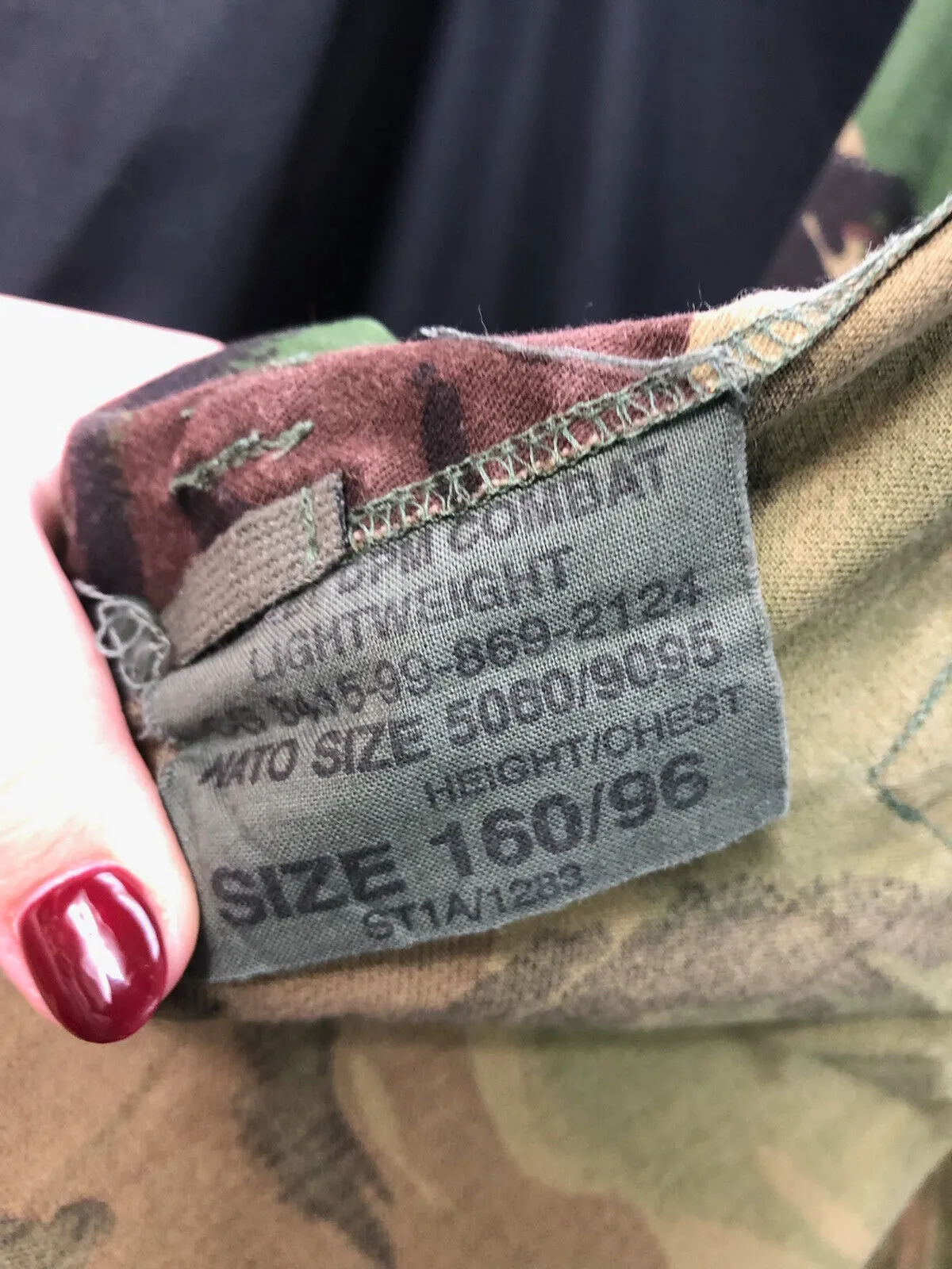 Genuine British Army Camouflage DPM Jacket - Size 160/96