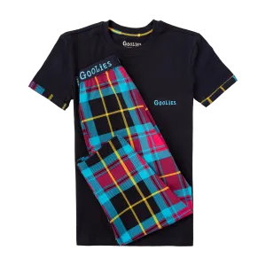 Goolies (Kids) Long Pyjamas - Tartan - Trousers & T-Shirt