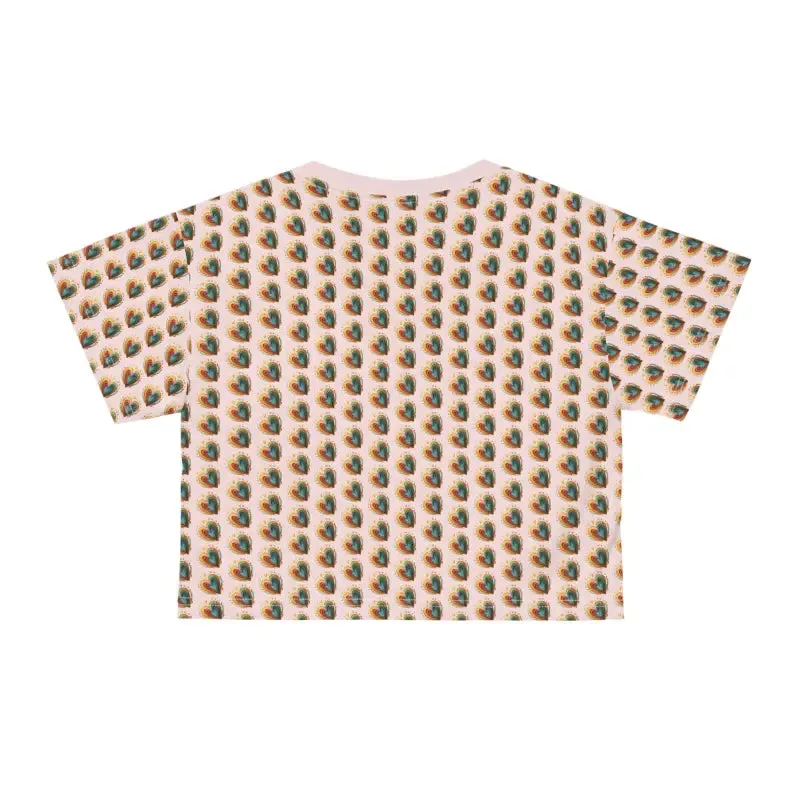 Hearts Crop Tee for Trendy Fashion