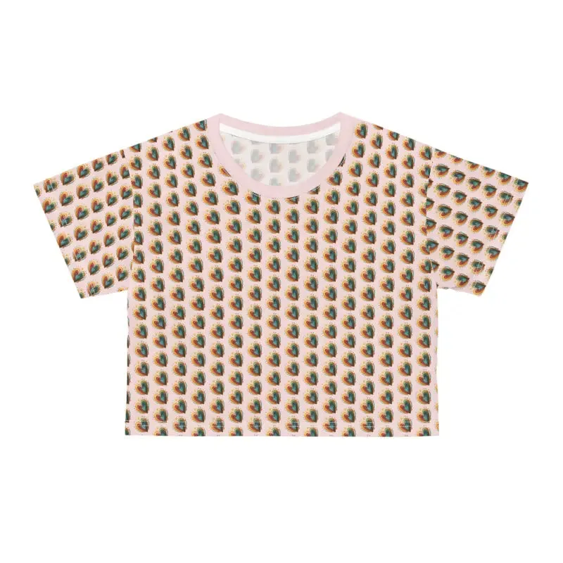 Hearts Crop Tee for Trendy Fashion