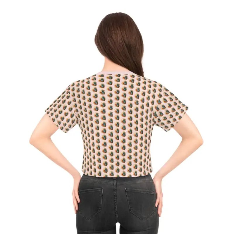 Hearts Crop Tee for Trendy Fashion