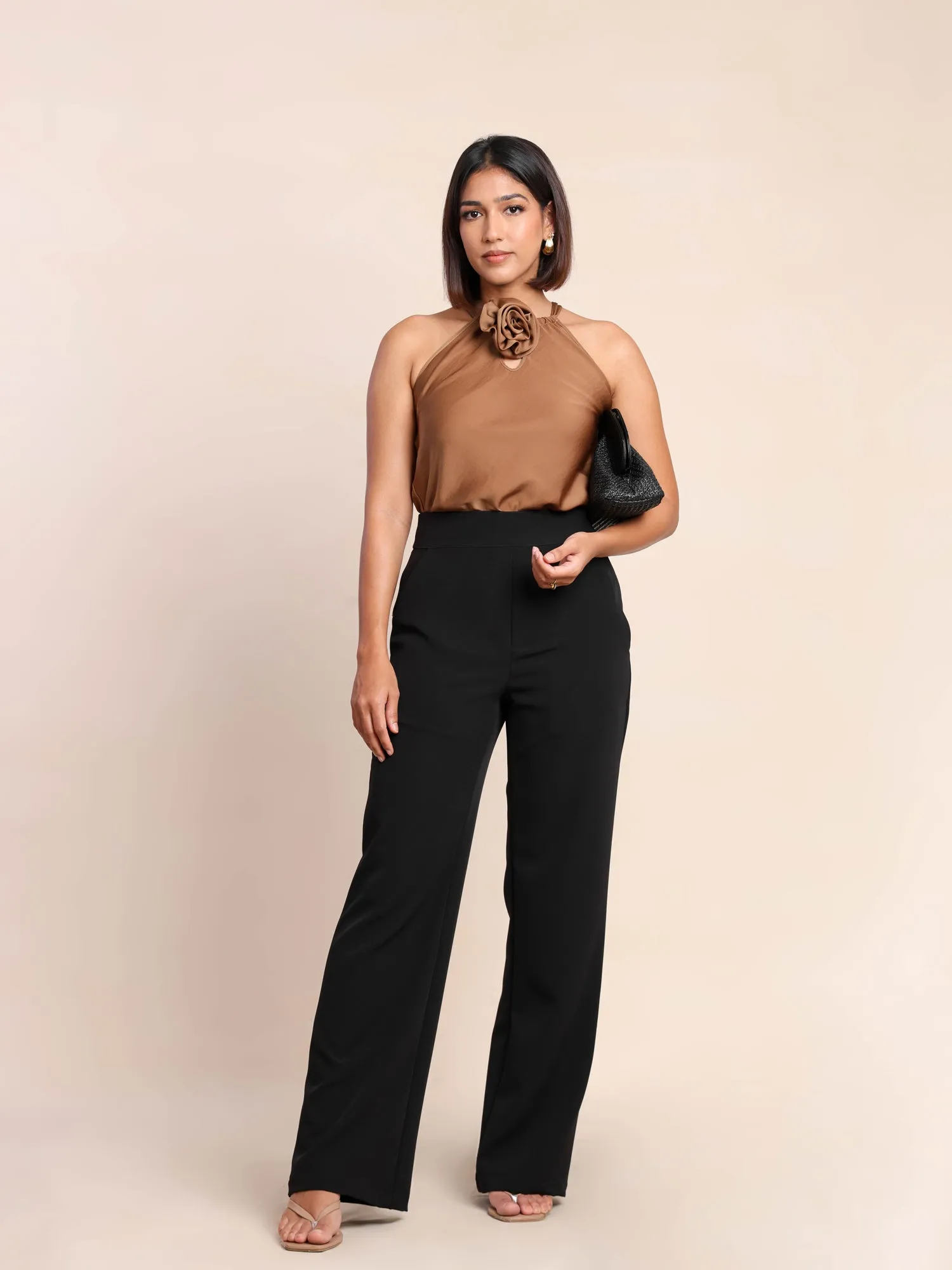 High Waist Straight Leg Pant
