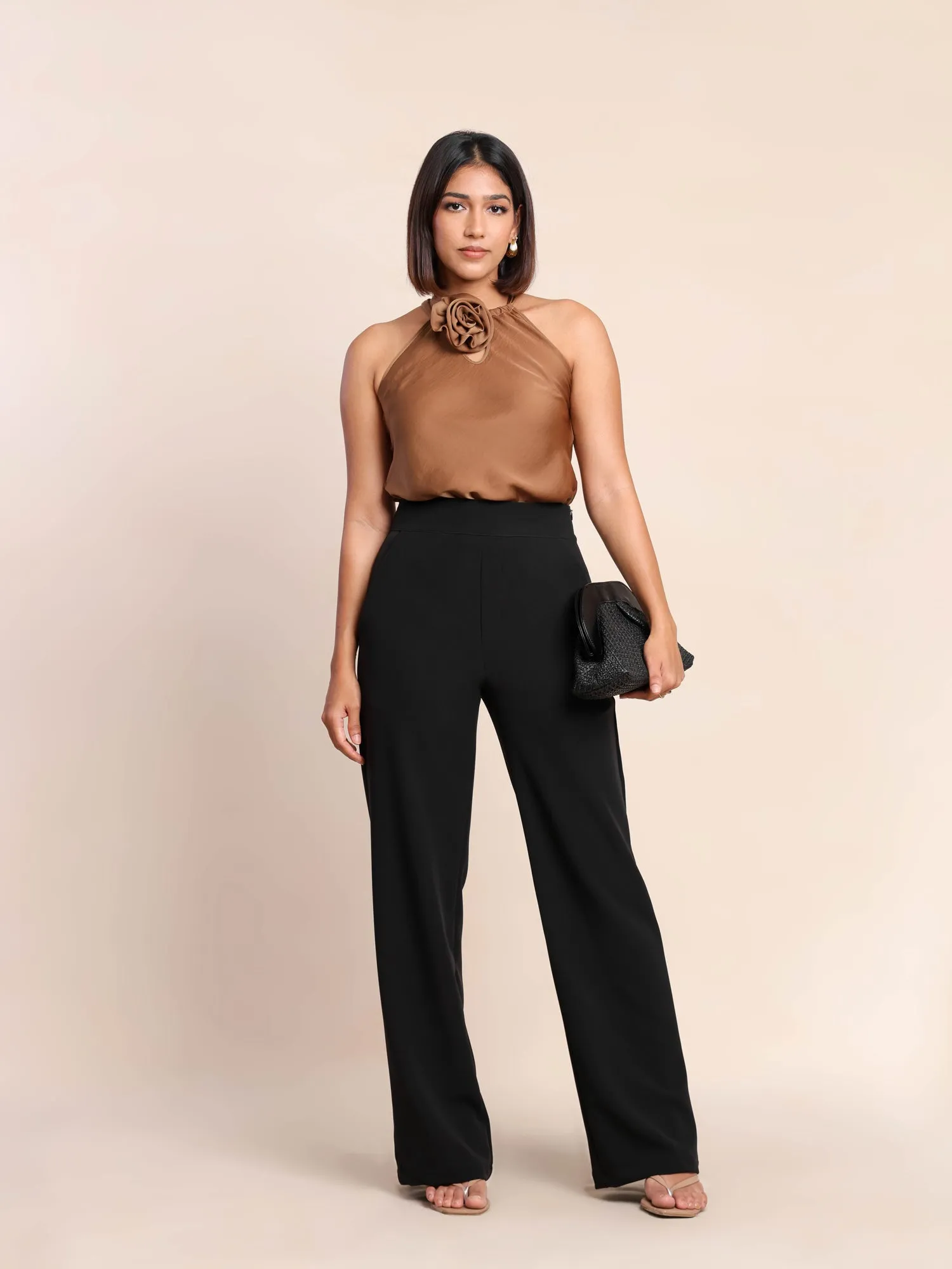 High Waist Straight Leg Pant