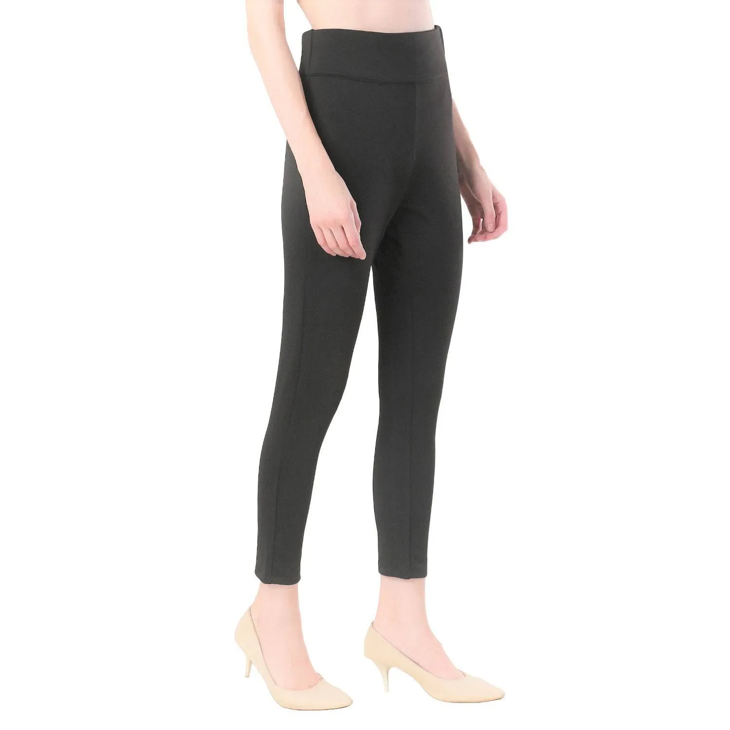 High-Waisted Classic Cigarette Trousers