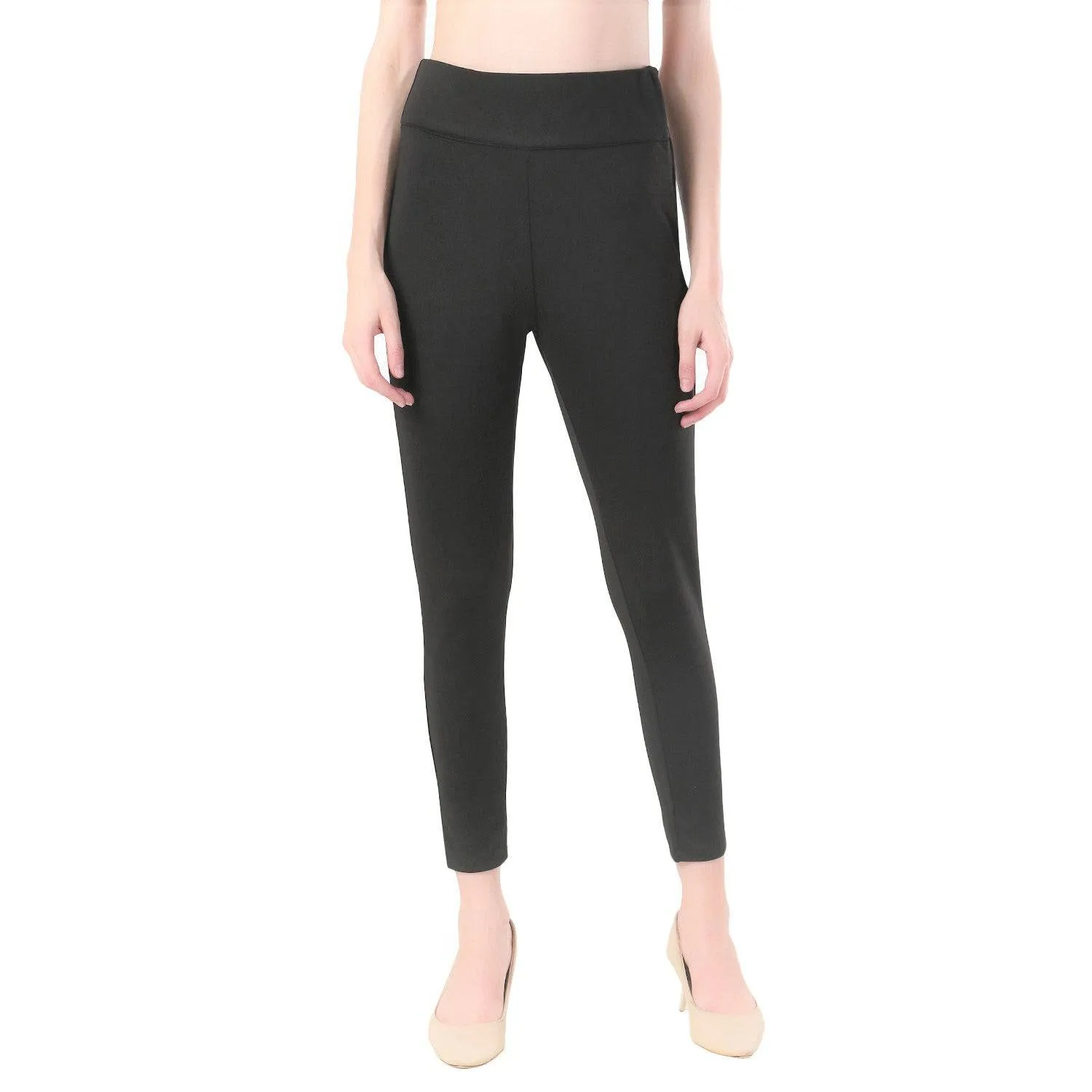 High-Waisted Classic Cigarette Trousers