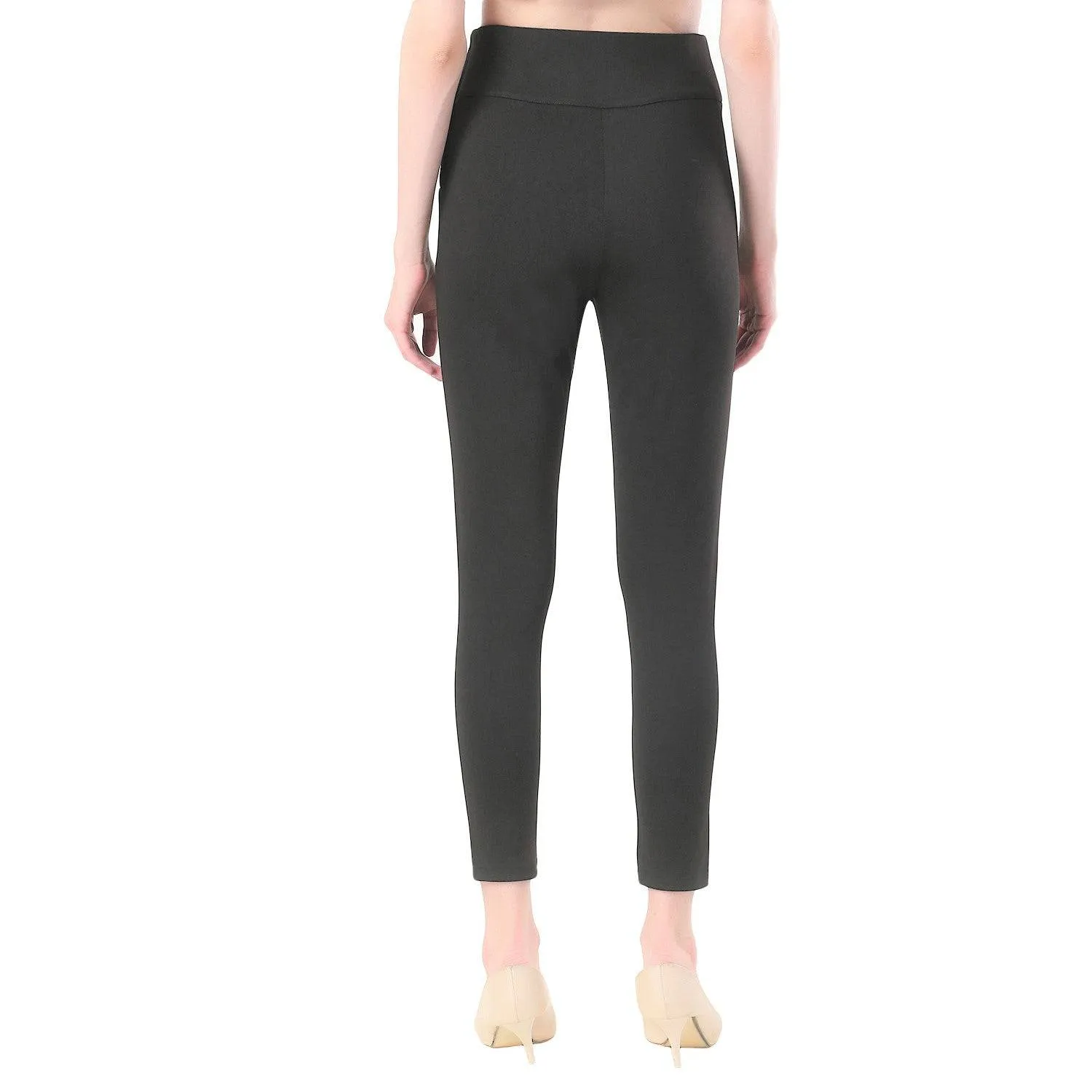 High-Waisted Classic Cigarette Trousers