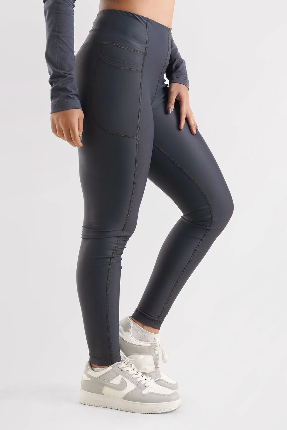 High Waisted Leggings Charcoal