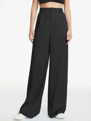High Waisted Wide Leg Relaxed Fit Trousers