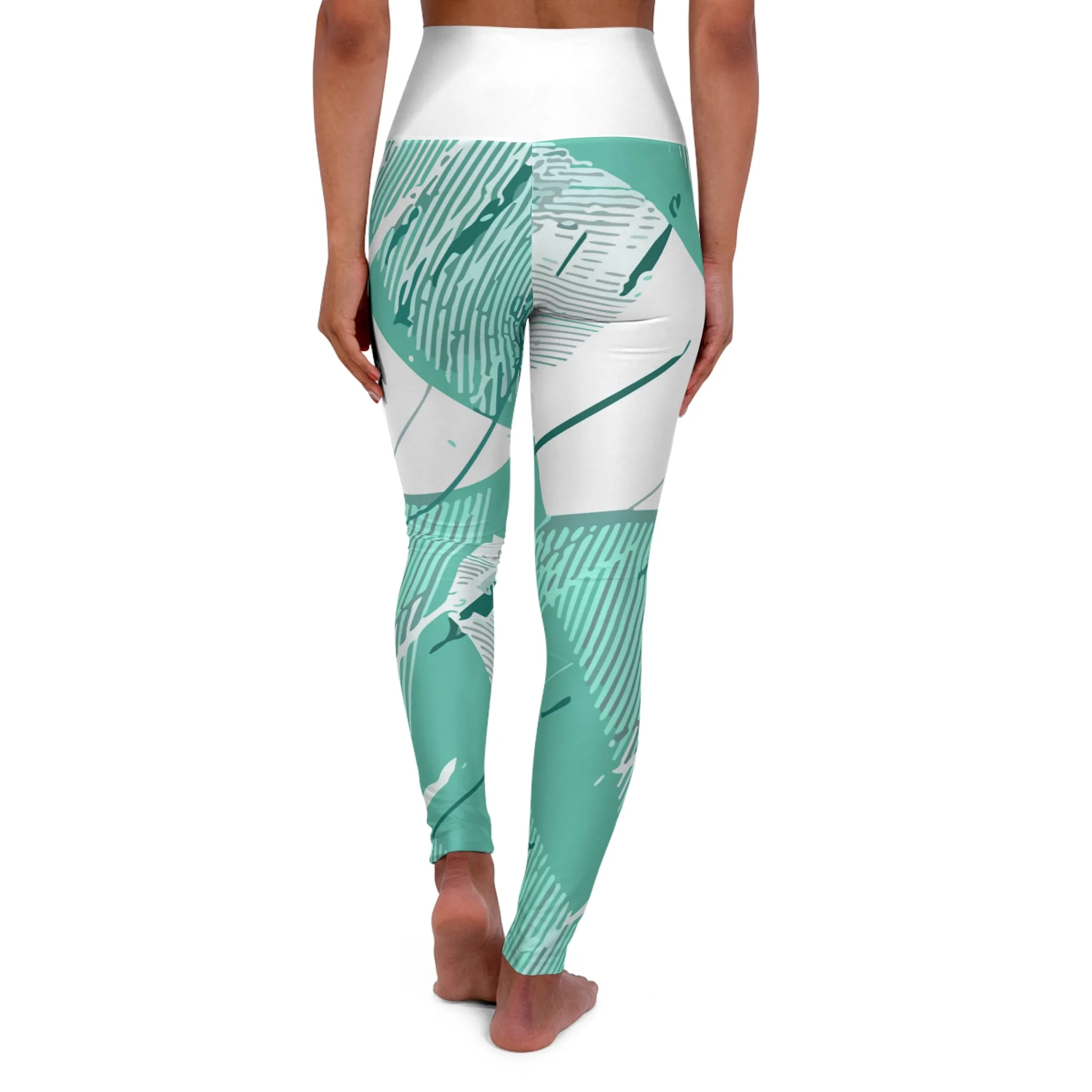 High Waisted Yoga Leggings (AOP)