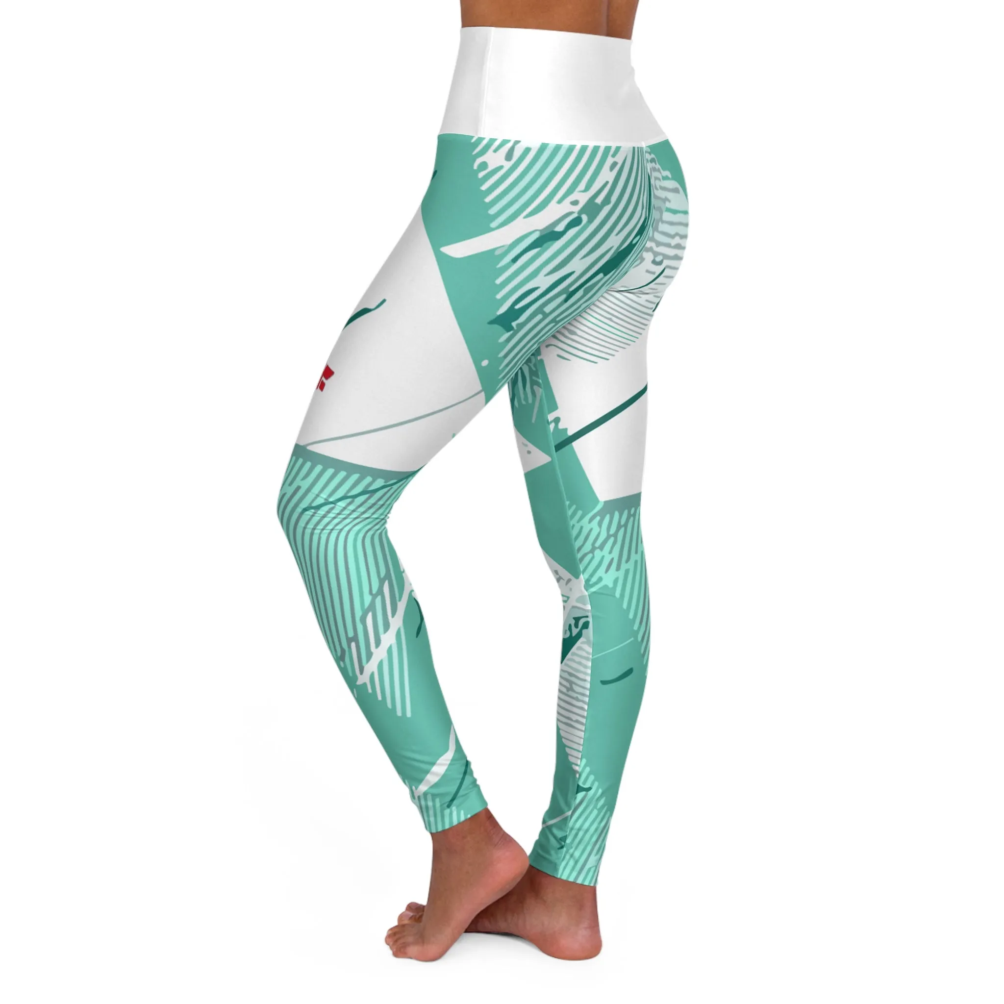 High Waisted Yoga Leggings (AOP)