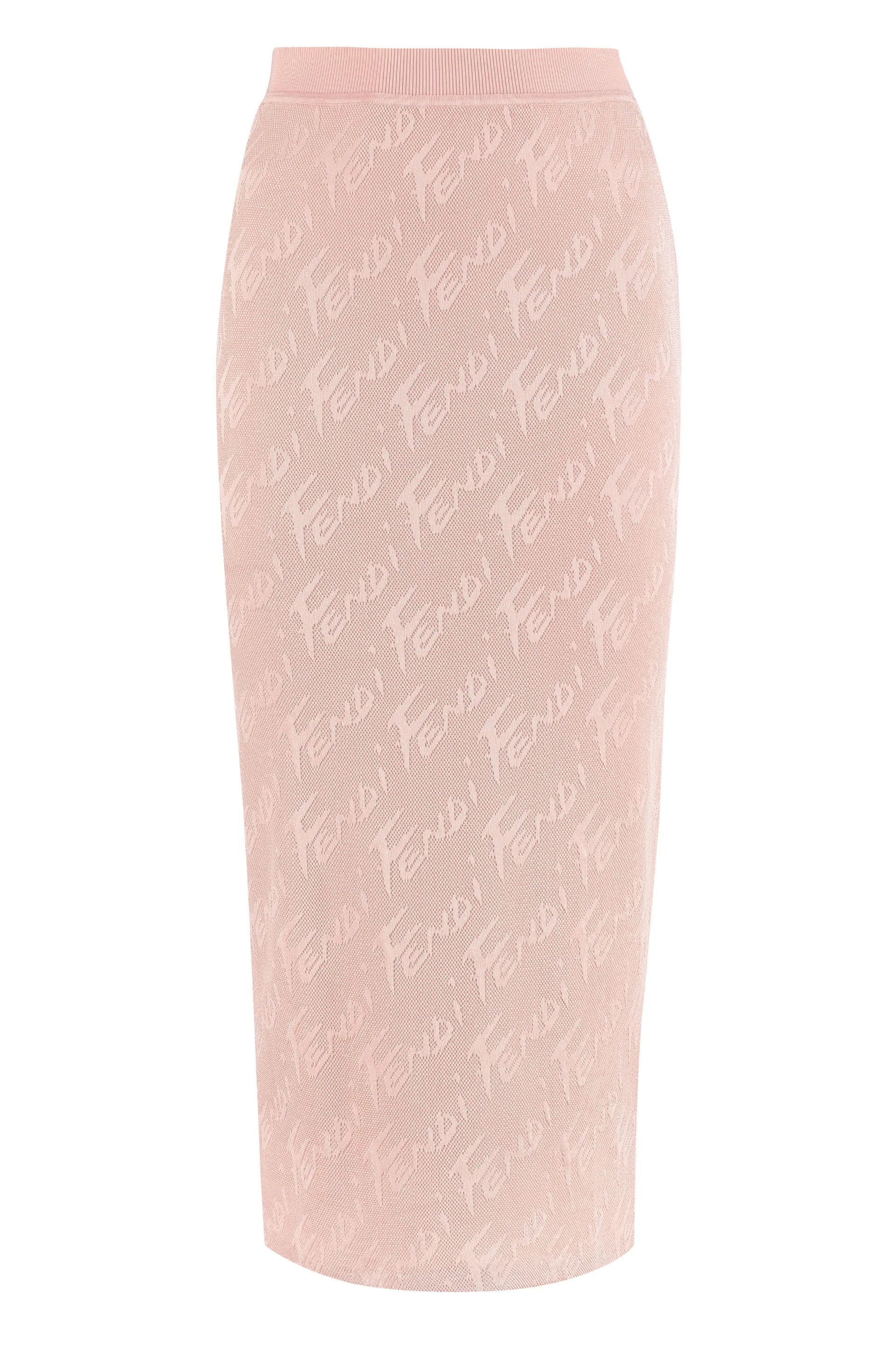 Knit pencil skirt