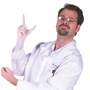 Lab Coat Seymour Bush  Costume