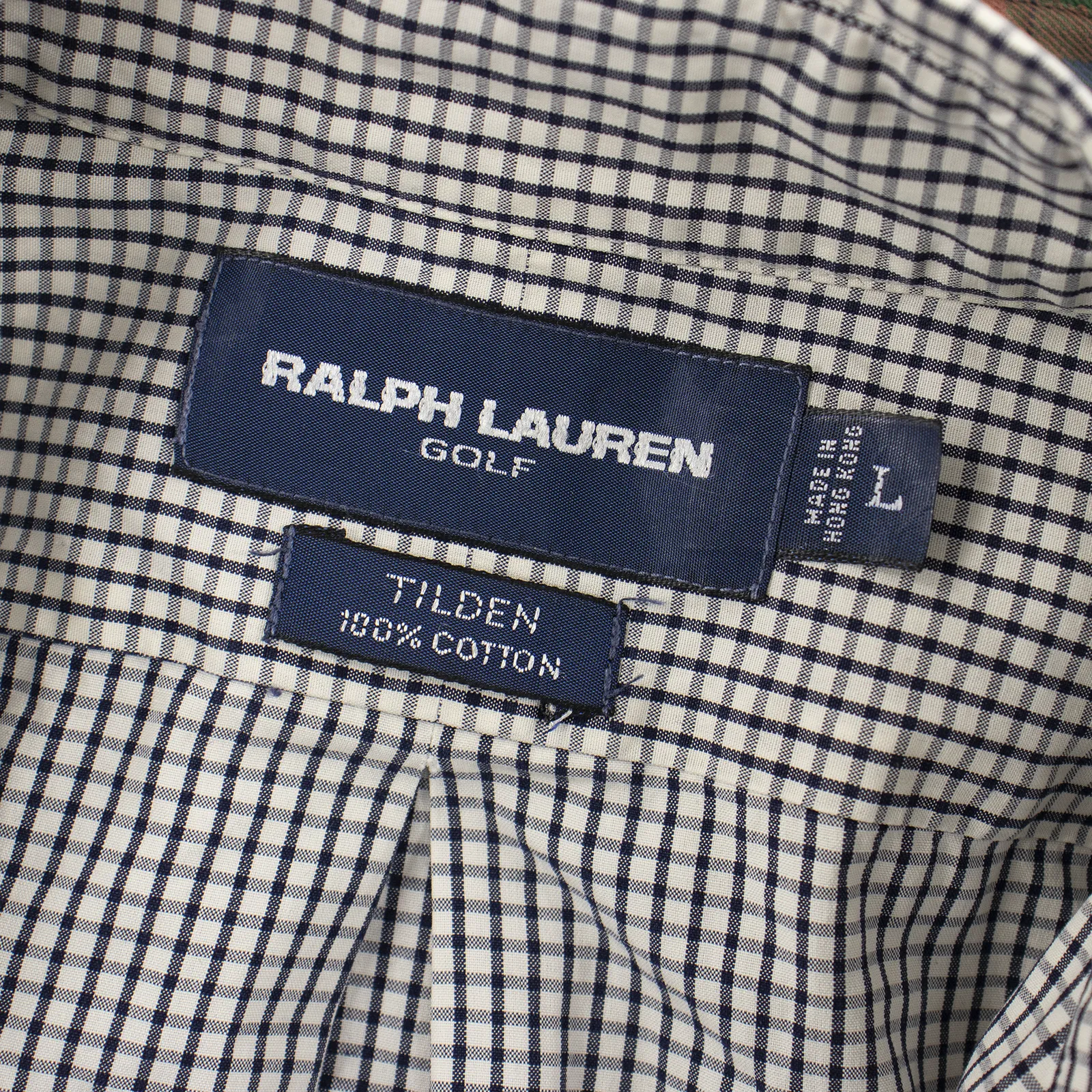 LOT of 5 Ralph Lauren Multi Color Cotton Plaid Checked Dress Shirts L