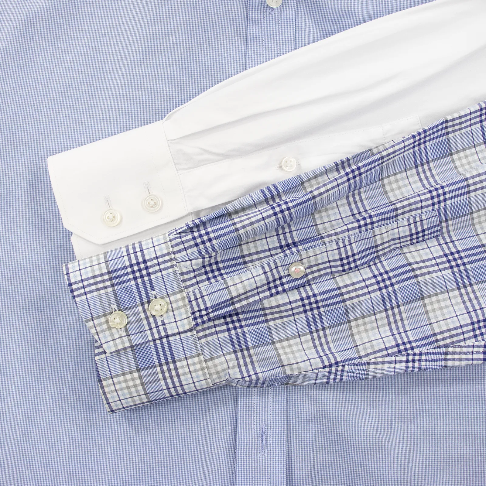 LOT of 5 Thomas Pink Multi Color Cotton Plaid Checked Dress Shirts 15