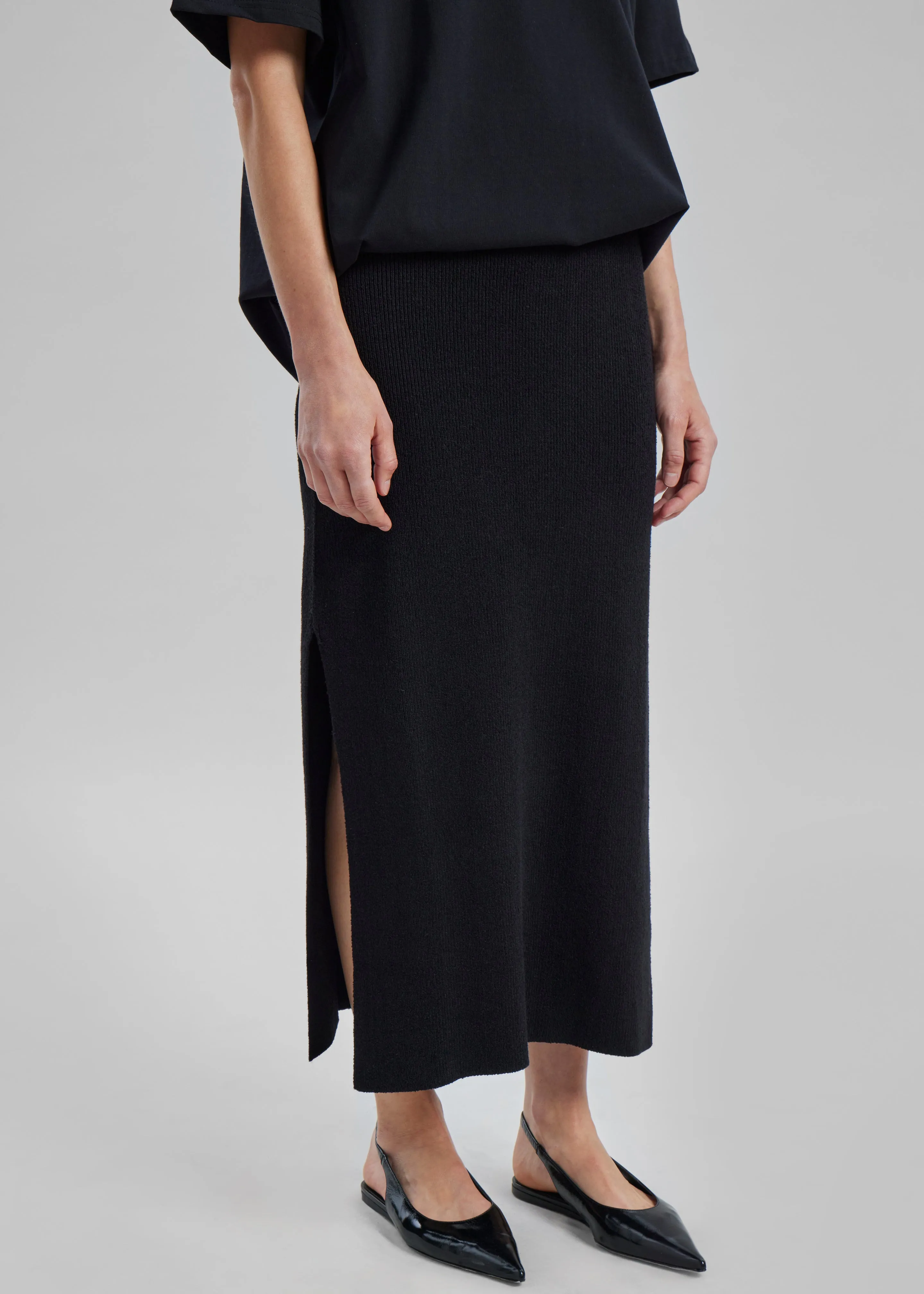 Loulou Studio Aalis Skirt - Black