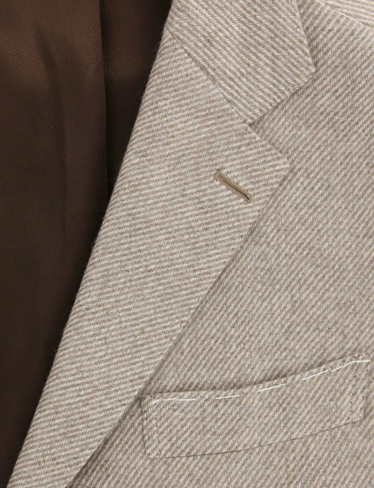 Luigi Borrelli Light Brown Coat - 40 US / 50 EU