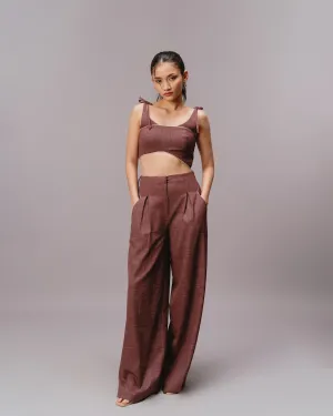 MAROON FADED TROUSERS