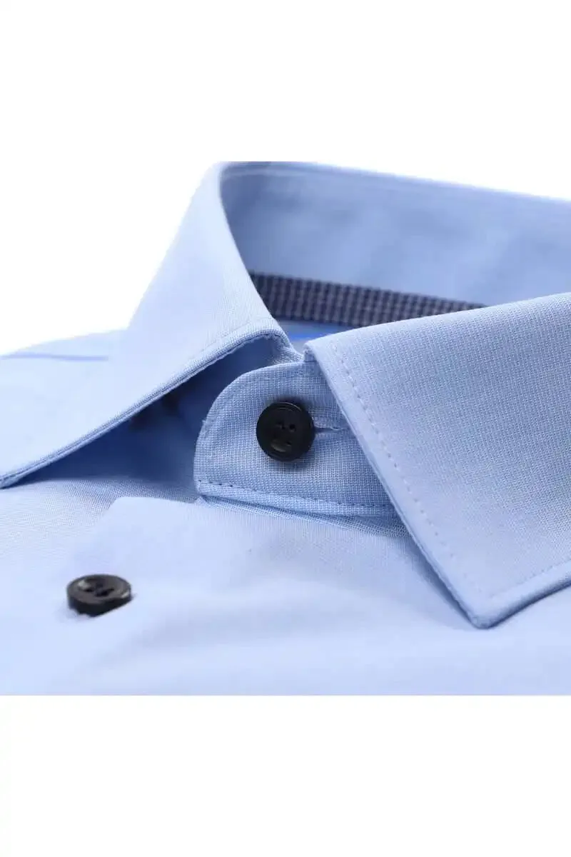 Marvelis Men's Body Fit (Slim Fit) Dress Shirt 7502/54/13 Blue