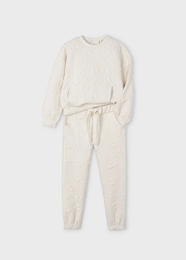 Mayoral 4891 Padded Flower Tracksuit In Stock Now