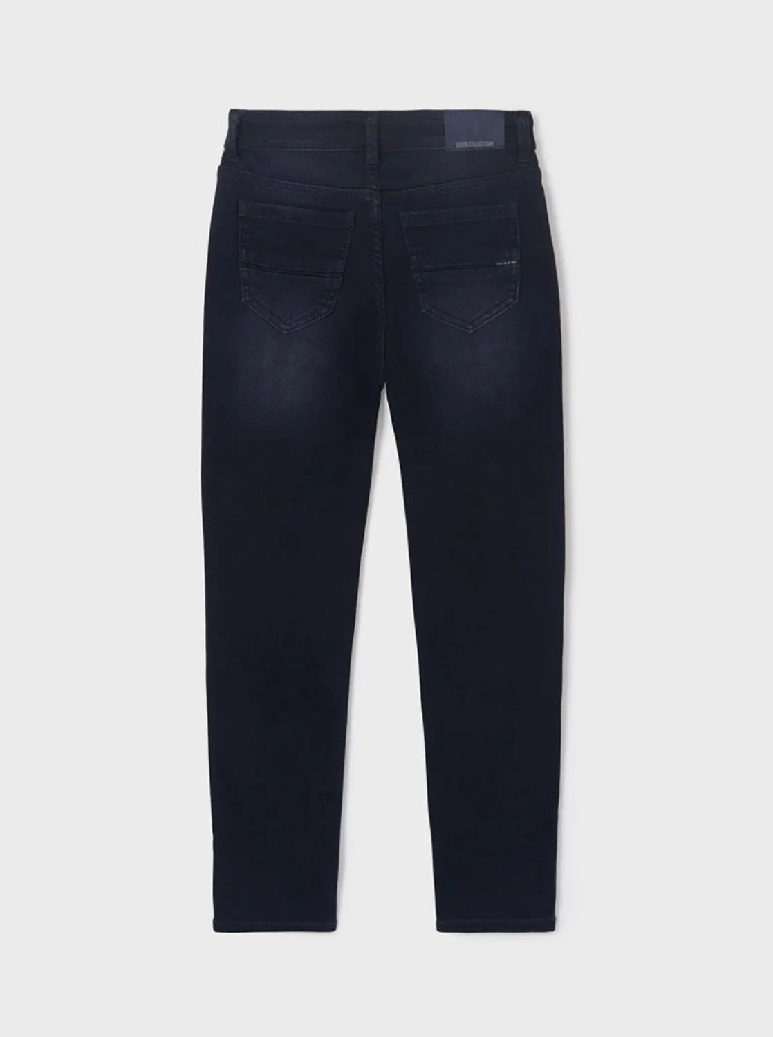 Mayoral Older Boys Slim Fit Jeans 6565 Mid Denim Blue Black