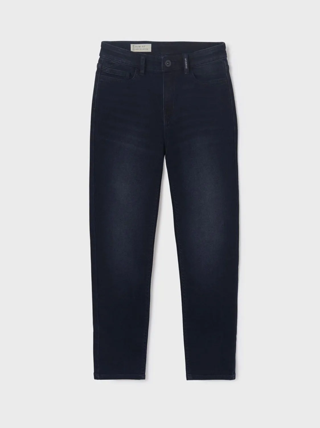 Mayoral Older Boys Slim Fit Jeans 6565 Mid Denim Blue Black