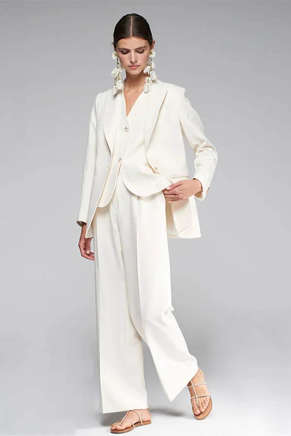 MILENA FLOWING WHITE TROUSERS