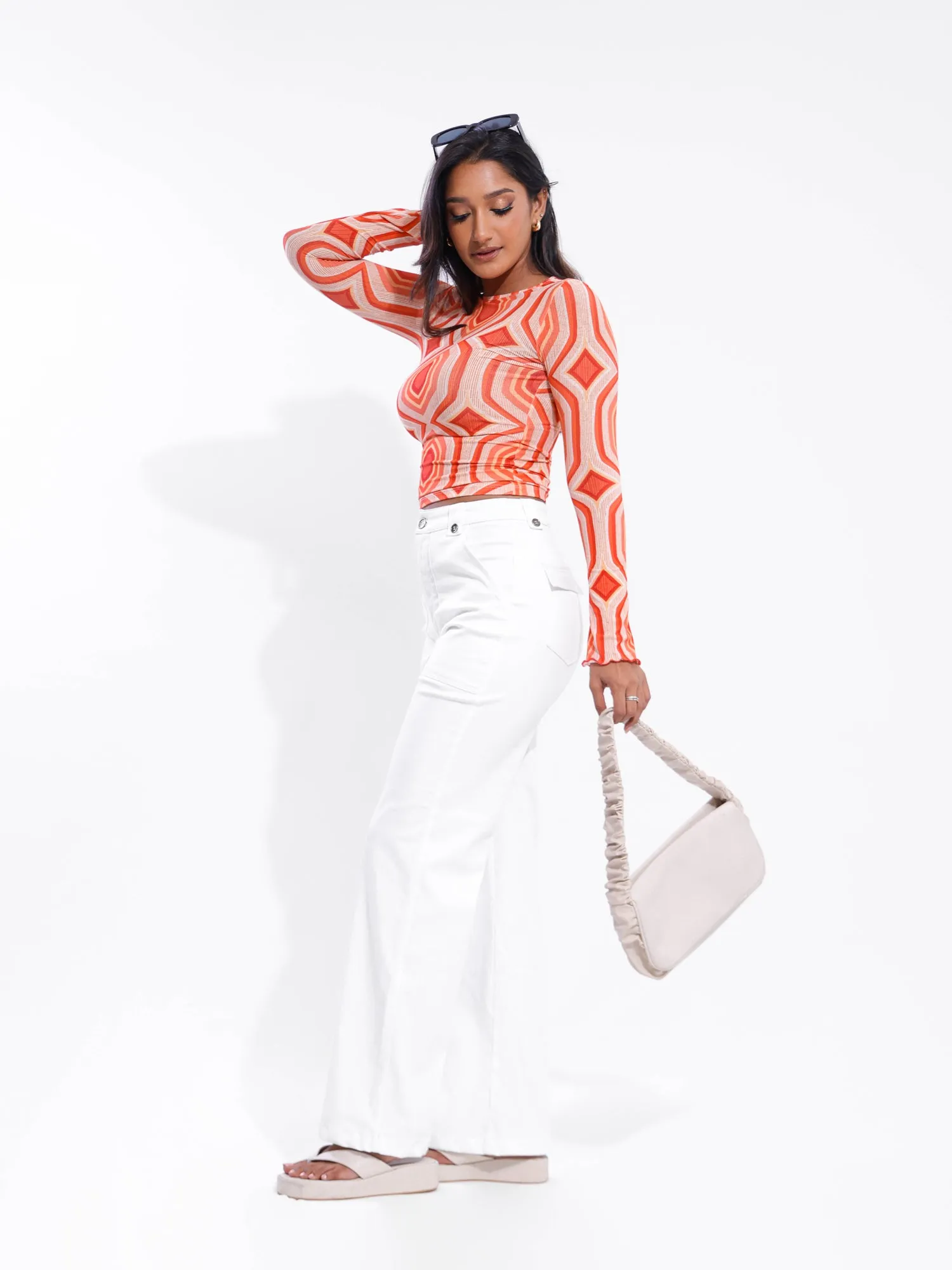 Pocket Detailed Straight Leg Pant