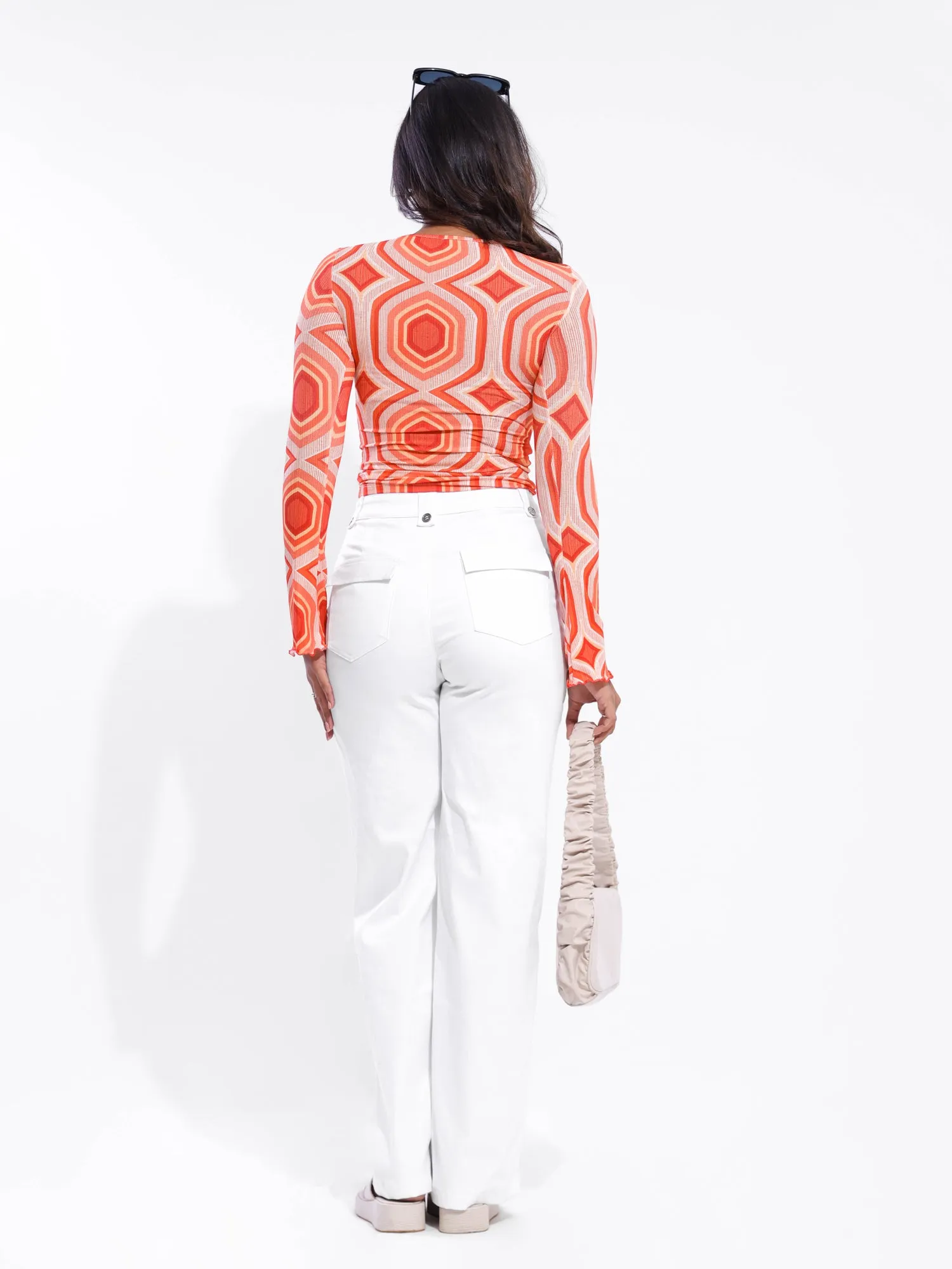 Pocket Detailed Straight Leg Pant