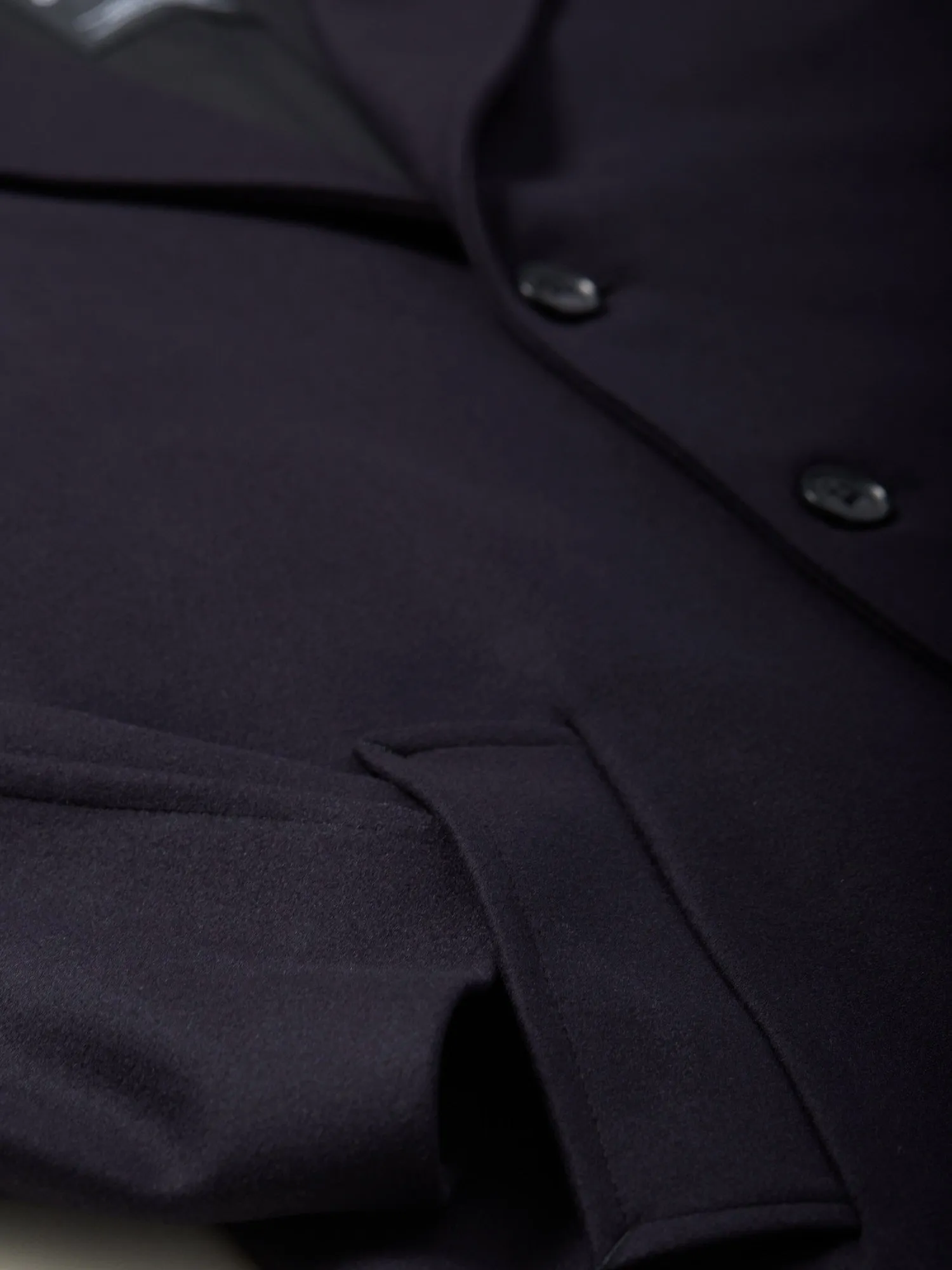 Raglan Chesterfield Coat Navy