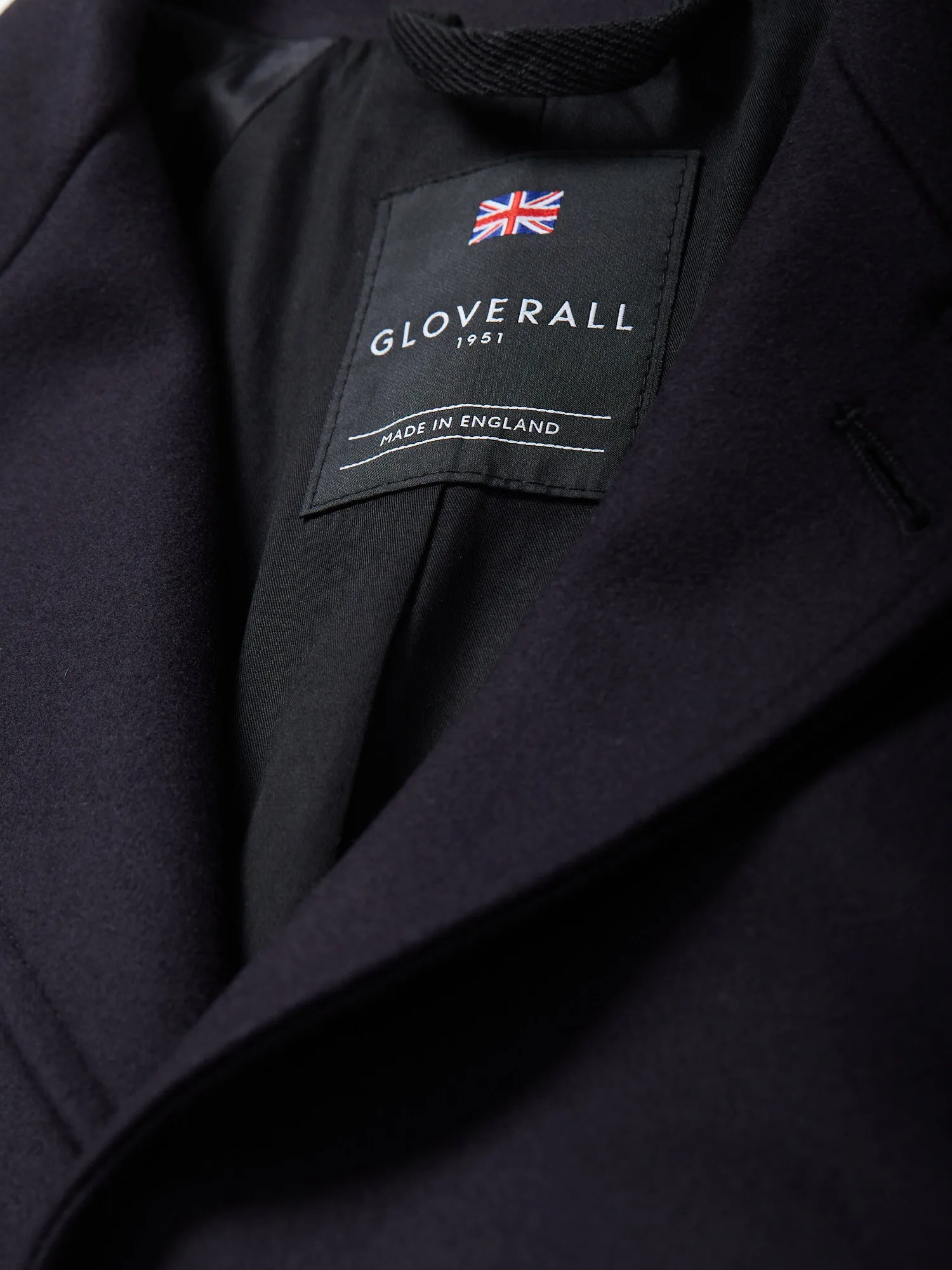 Raglan Chesterfield Coat Navy