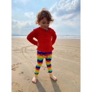 Rainbow Scales Footless Tights / Leggings - 2 Left Size 6-12 months
