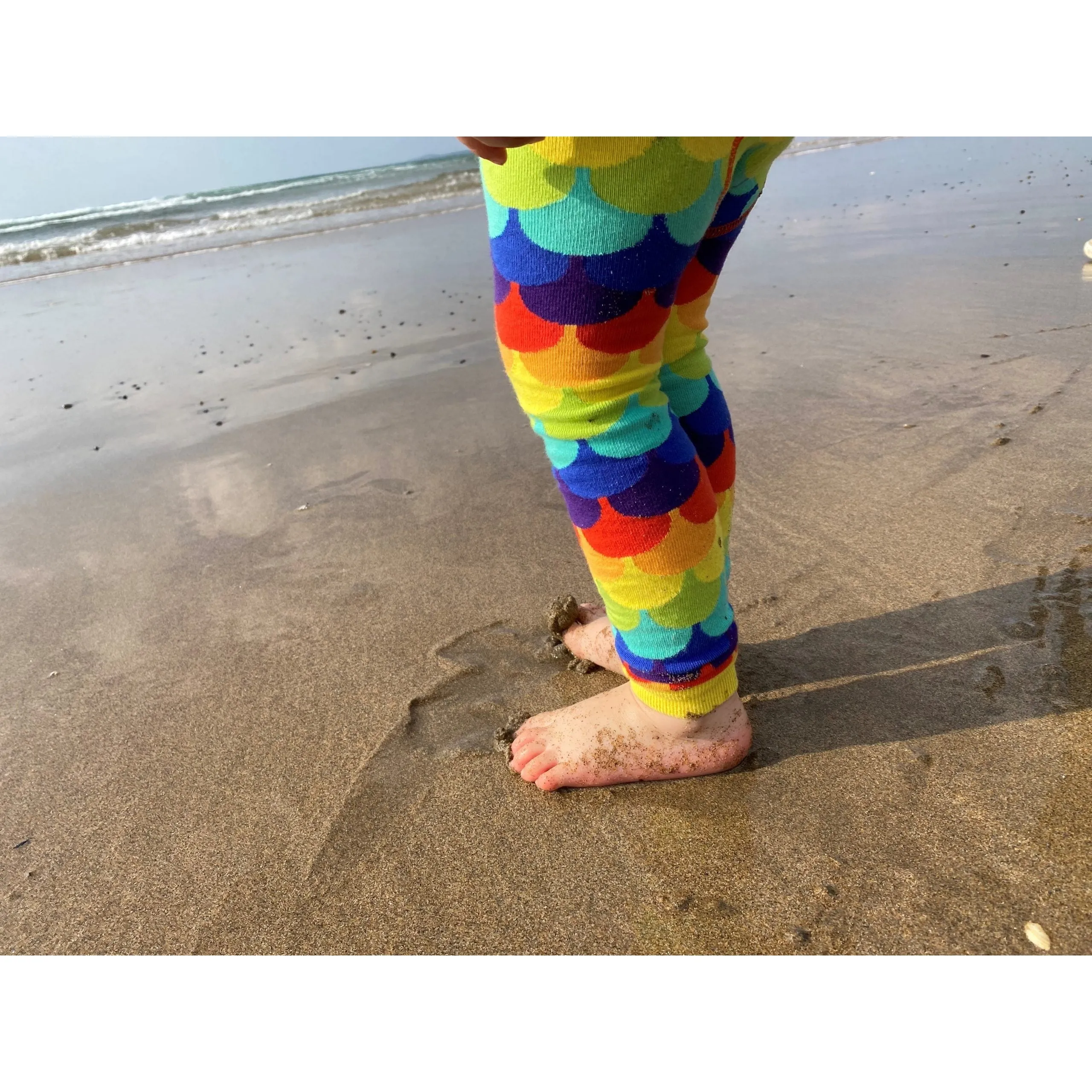 Rainbow Scales Footless Tights / Leggings - 2 Left Size 6-12 months