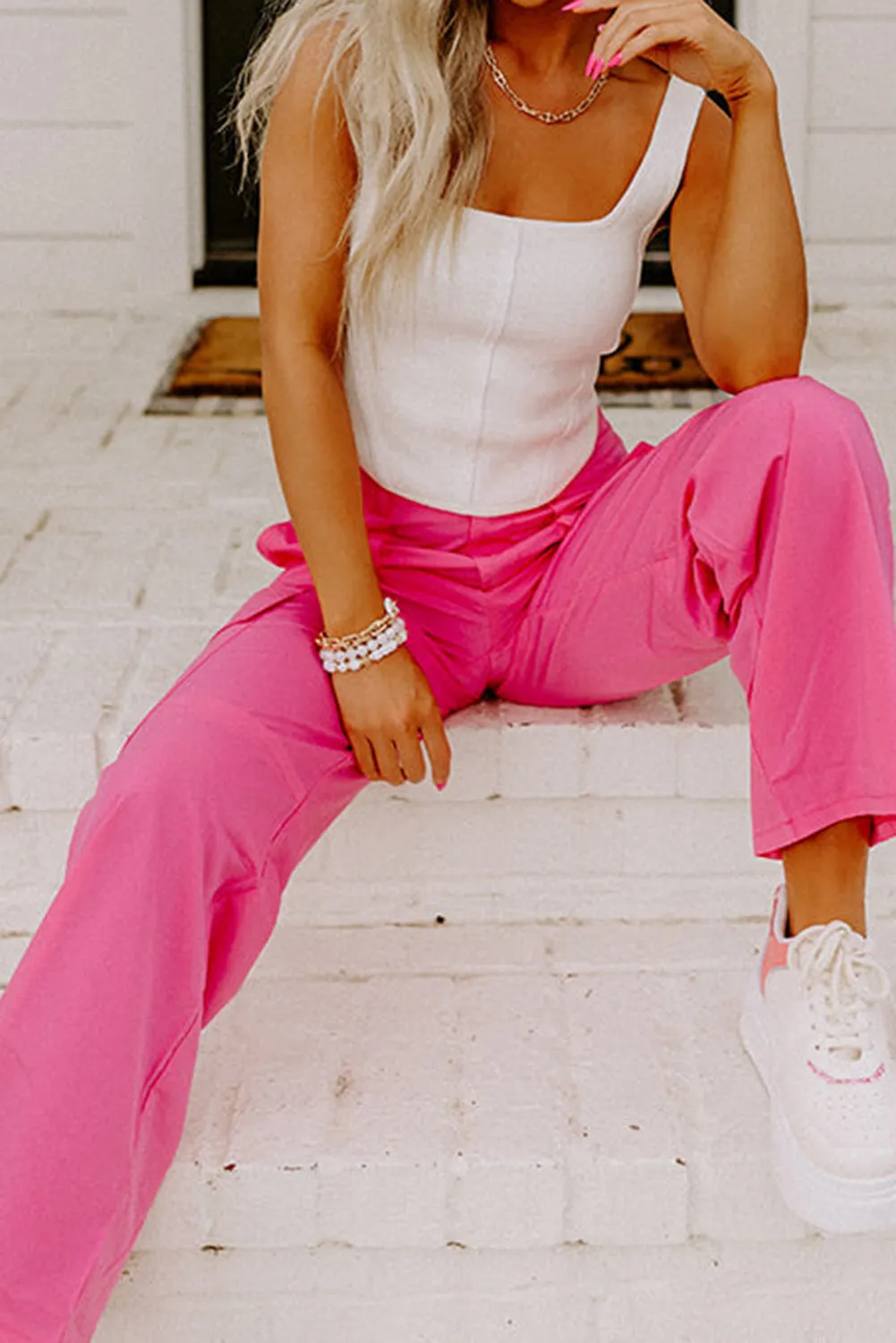 Rose High Waist Cargo Trousers