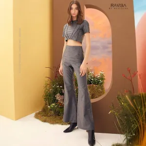 Scale Flared Trousers