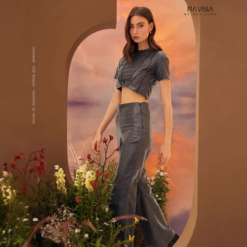 Scale Flared Trousers